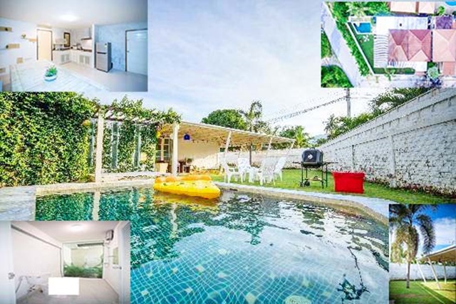 หลังใหญ่ ท่องเที่ยว 140 ตรว.ขาย-เช่า บ้านพักตากอากาศหัวหิน Pool Villa 1 ชั้น .3นอน 3น้ำ 3จอดรถ 4แอร์