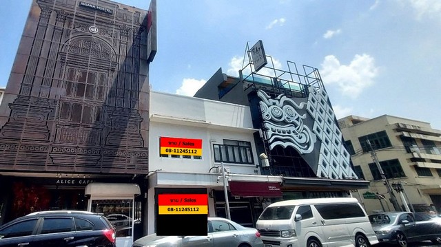 ขายตึกแถว 3 ชั้น ตรงข้ามวัดราชบพิธ A 3-storey shophouse opposite Ratchabophit temple ขนาด 13 ตรว. ใกล้ MRT สามยอด ใหม่