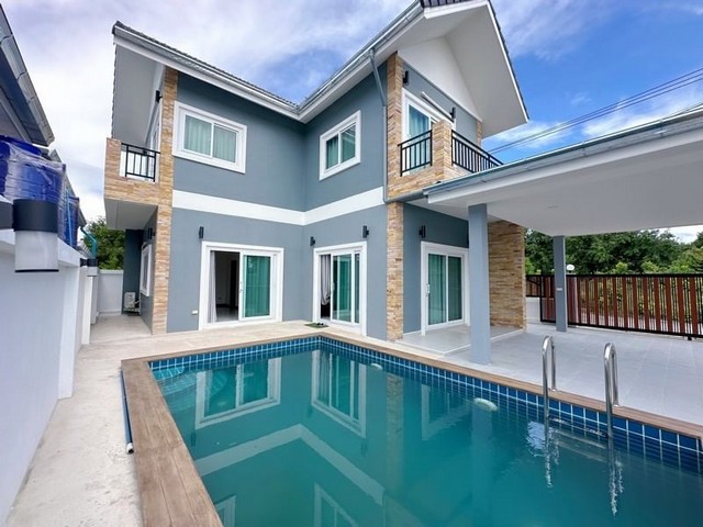 PO951 ขาย บ้าน พูลวิลล่า สร้างใหม่ พร้อมสระว่ายน้ำ ใกล้อ่างเก็บน้ำซากนอก บางละมุง จังหวัดชลบุรี